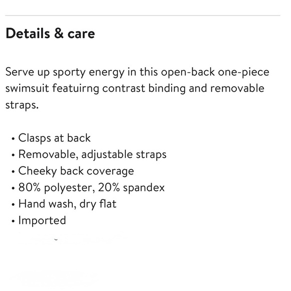 NWT Beach Riot Daphne Blue One-Piece Swimsuit Size M Removable Straps Open Back - Picture 15 of 15